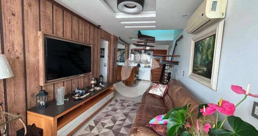 Cobertura com 3 dormitórios à venda, 220 m² por r$ 2.050.000,00 - icaraí - niterói/rj