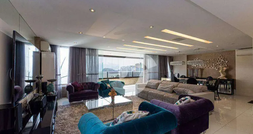 Cobertura com 5 dormitórios à venda, 550 m² por r$ 11.000.000,00 - icaraí - niterói/rj