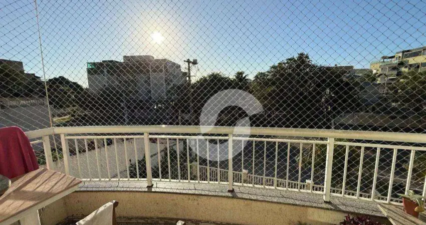 Apartamento com 2 dormitórios à venda, 75 m² por r$ 640.000,00 - itaipu - niterói/rj