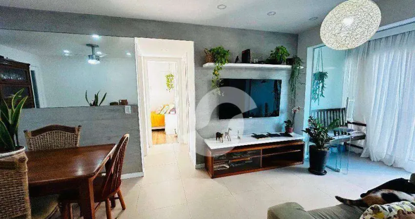 Apartamento com 2 dormitórios à venda, 65 m² por r$ 570.000,00 - gragoatá - niterói/rj