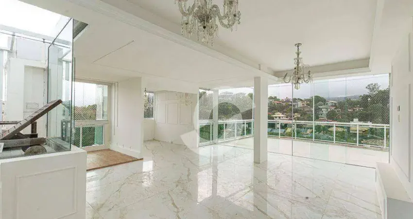 Cobertura com 3 dormitórios, 1 suíte com piscina em pedras de hijau bali à venda, 263 m² por r$ 2.490.000 - camboinhas - niterói/rj