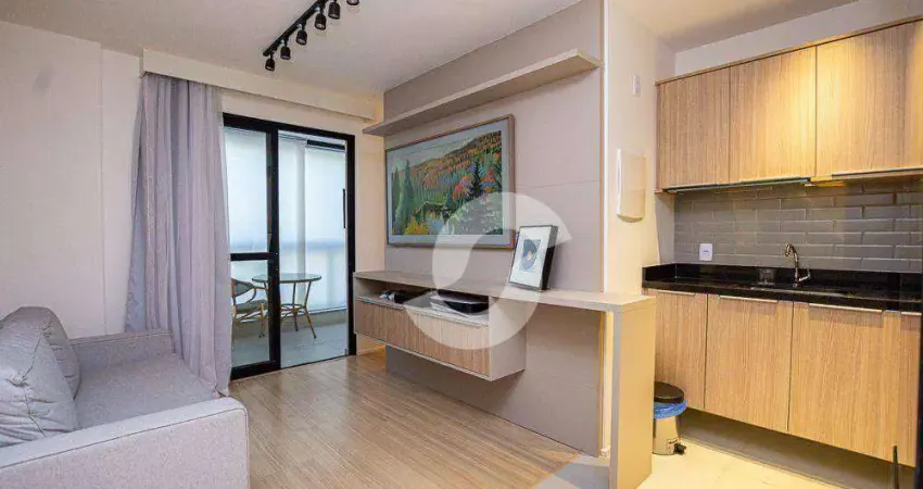 Apartamento com 1 dormitório à venda, 40 m² por r$ 600.000,00 - ingá - niterói/rj