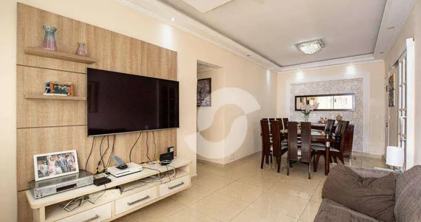 Apartamento de 110m2 com 3 quartos, e vaga no miolo de icaraí .a- poucos passos da praia