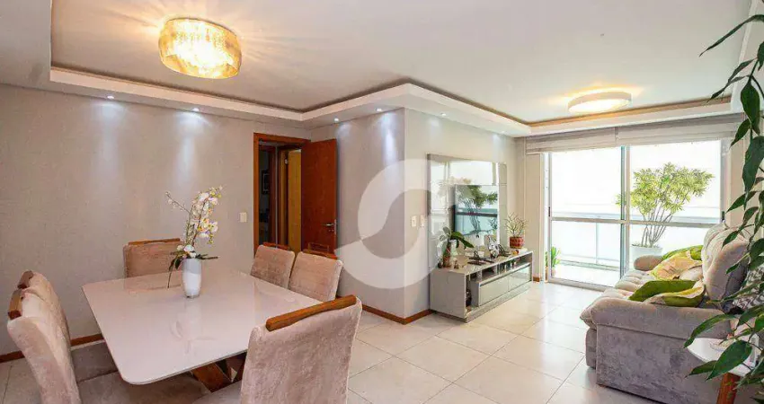 Excelente apartamento com 3 suítes a venda, 115 m² por r$ 1.480.000 - icaraí - niterói/rj