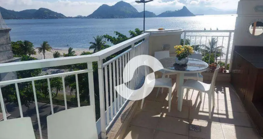 Cobertura com 3 dormitórios à venda, 200 m² por r$ 2.800.000,00 - são francisco - niterói/rj