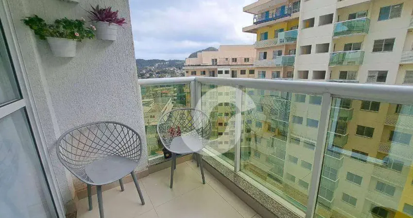 Apartamento com 2 dormitórios à venda, 65 m² por r$ 399.000,00 - largo da batalha - niterói/rj