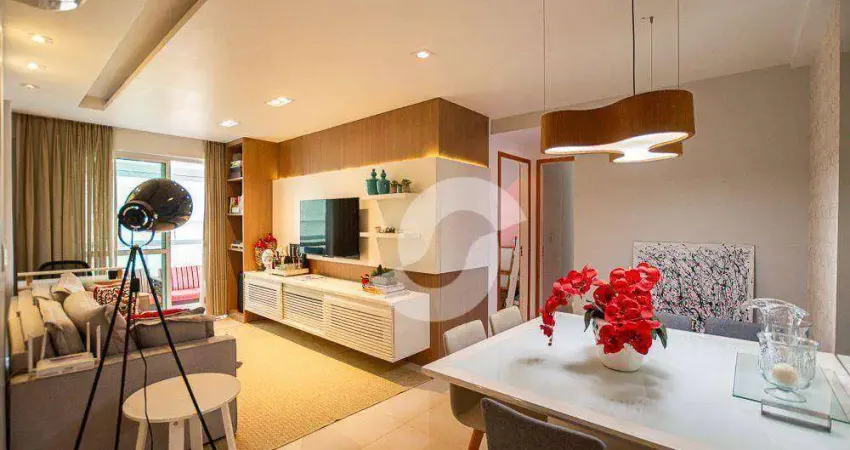 Jardins - sem detalhes, entrar e morar varanda, 2 quartos, suíte, vaga, lazer completo 76 m² por r$ 875.000 - icaraí - niterói/rj