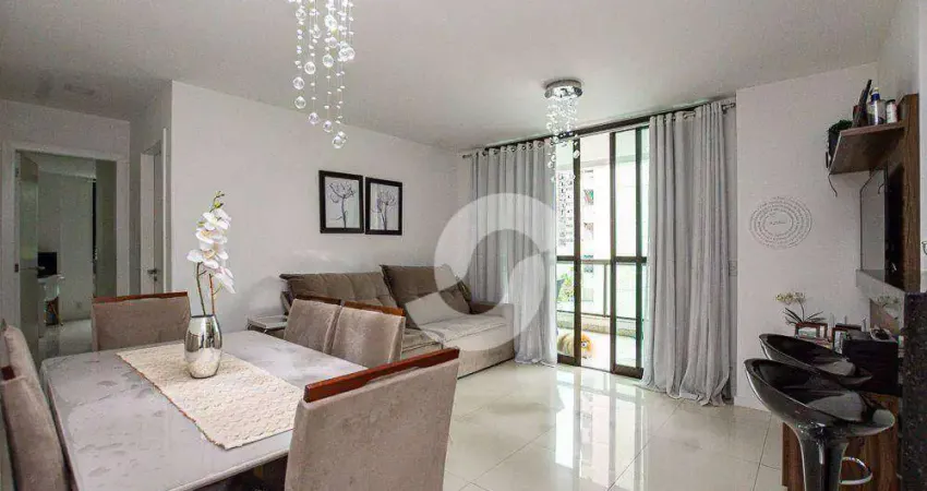 Apartamento com 2 dormitórios à venda, 78 m² por r$ 760.000,00 - santa rosa - niterói/rj