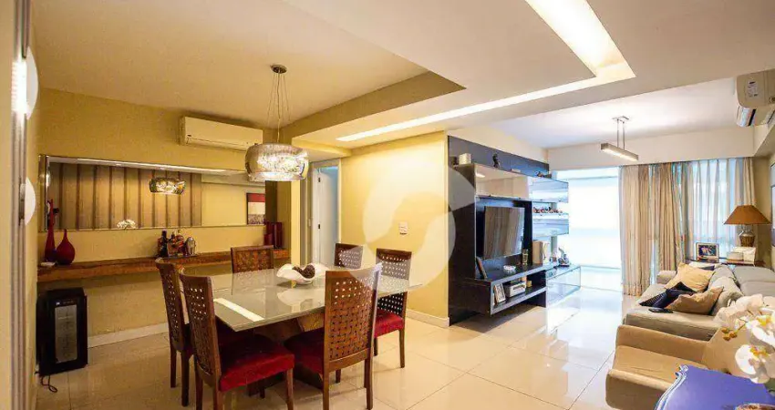 Apartamento à venda, 128 m² por r$ 2.200.000,00 - icaraí - niterói/rj