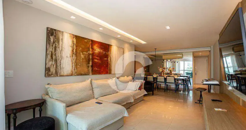 Ótimo apartamento com 4 dormitórios à venda, 150 m² por r$ 2.500.000 - são francisco - niterói/rj