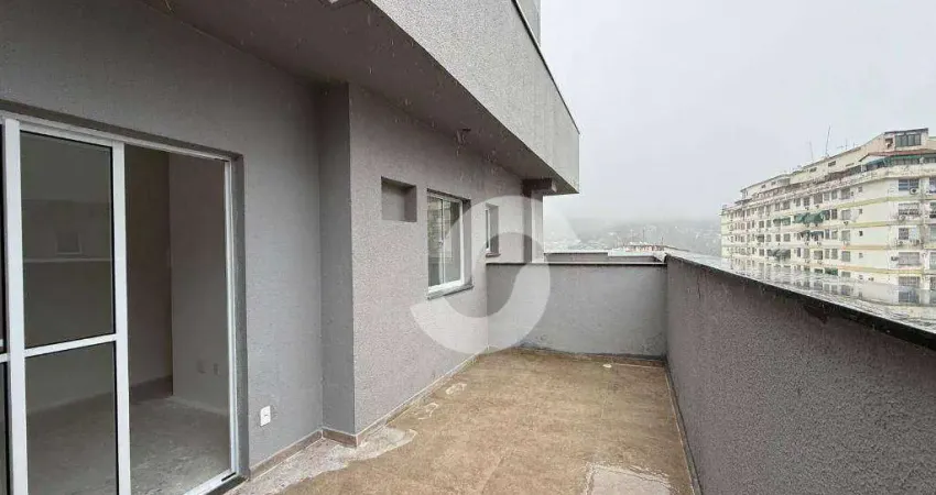 Cobertura com 2 dormitórios à venda, 60 m² por r$ 680.000 - santa rosa - niterói/rj