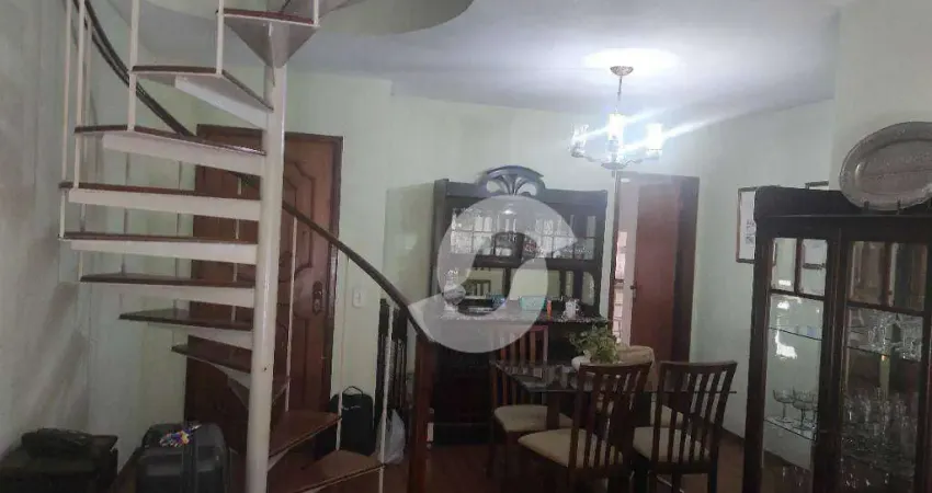 Apartamento com 3 dormitórios à venda, 170 m² por r$ 750.000,00 - santa rosa - niterói/rj