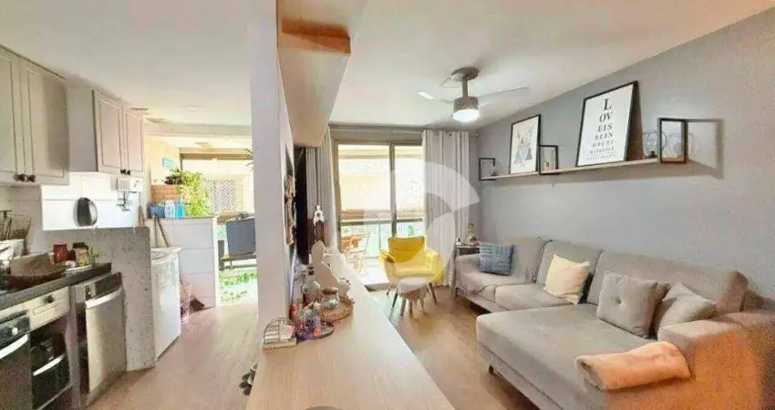 Apartamento com 2 dormitórios à venda, 85 m² por r$ 770.000,00 - santa rosa - niterói/rj