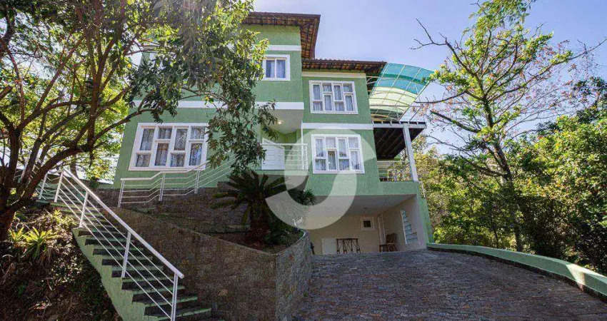 Casa com 4 dormitórios à venda, 218 m² por r$ 1.200.000,00 - serra grande - niterói/rj