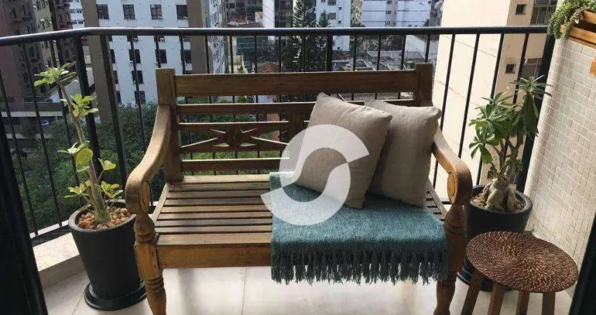 Apartamento com 2 dormitórios 1 suíte à venda, 75 m² por r$ 460.000 - icaraí - niterói/rj