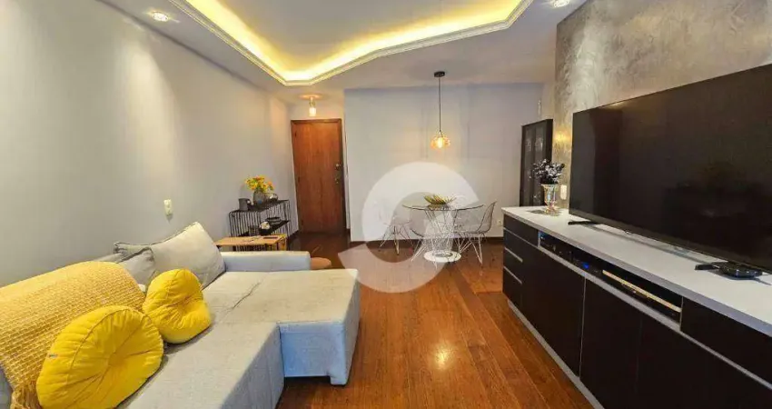 Apartamento com 2 dormitórios à venda, 80 m² por r$ 600.000,00 - icaraí - niterói/rj