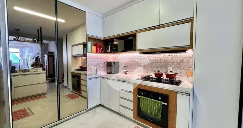 Alto padrão no miolo de icaraí com vista p/ pão de açucar! 3 quartos, 135m² - r$1.250mi