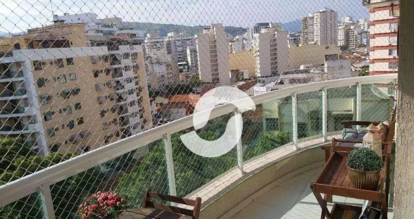 Apartamento com 2 dormitórios à venda, 70 m² por r$ 550.000,00 - santa rosa - niterói/rj