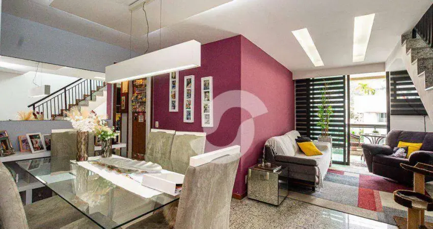 Cobertura com 3 dormitórios à venda, 178 m² por r$ 3.100.000,00 - charitas - niterói/rj