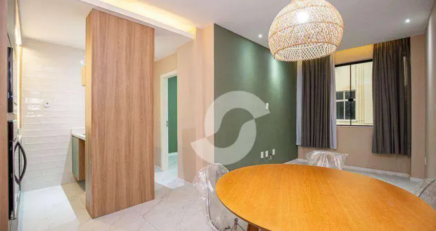 Apartamento Rua Ator Paulo Gustavo com 1 dormitório à venda, 45 m² por R$ 490.000 - Icaraí - Niterói/RJ