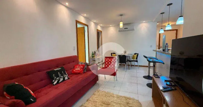 Apartamento com 1 dormitório à venda, 55 m² por r$ 635.000,00 - piratininga - niterói/rj