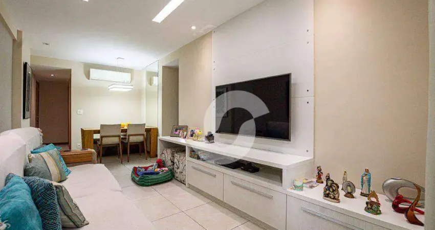 Apartamento com 3 quartos sendo 3 suítes, 95 m², lazer completo , - Santa Rosa - Niterói/RJ