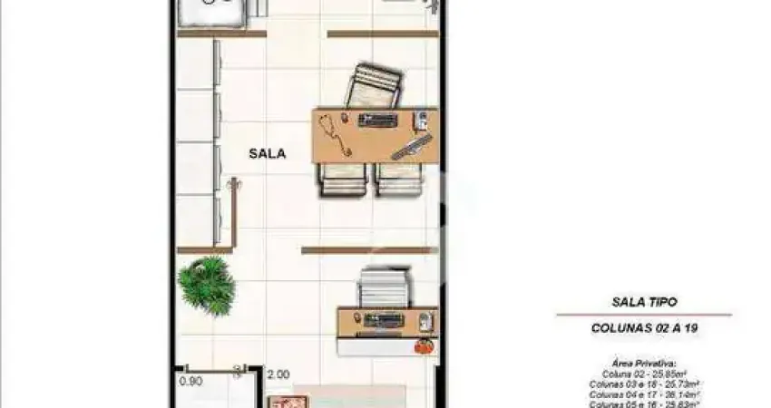 Sala à venda, 26 m² por R$ 139.900,00 - Colubande - São Gonçalo/RJ