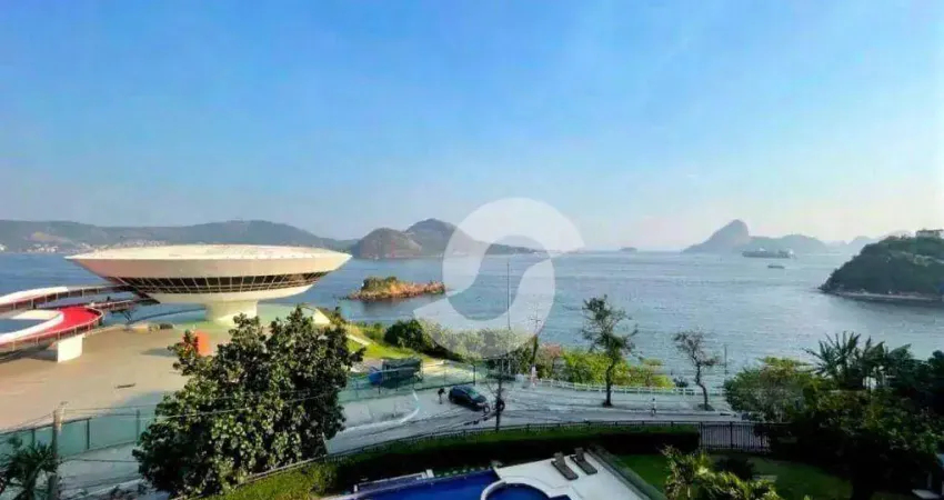 Apartamento com 4 dormitórios à venda, 485 m² por r$ 6.000.000,00 - boa viagem - niterói/rj