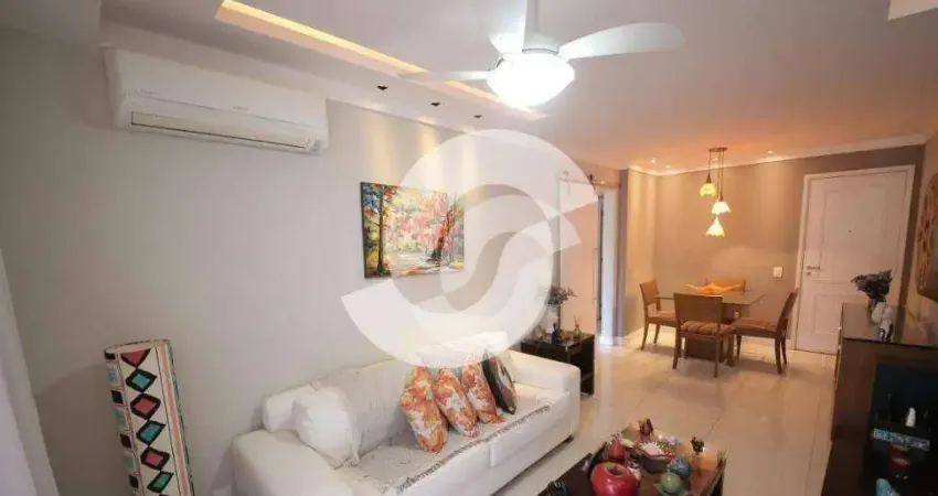 Apartamento com 2 dormitórios à venda, 85 m² por r$ 580.000,00 - icaraí - niterói/rj