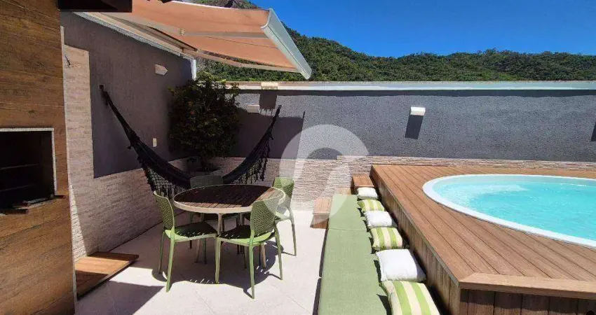 São francisco r$1.400.000 cobertura duplex com piscina, 4 quartos (2 suítes), varanda gourmet, churrasqueira e solarium - linda! pronta para morar