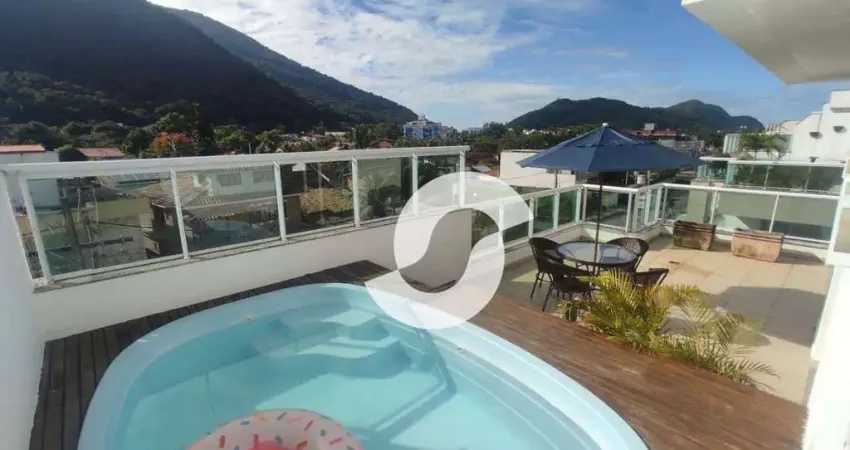 Cobertura com 3 dormitórios à venda, 190 m² por r$ 1.150.000,00 - itaipu - niterói/rj