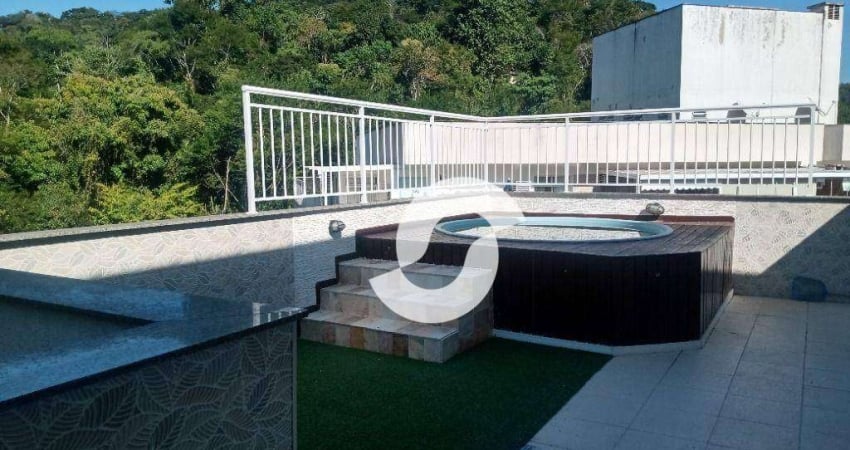 Cobertura com 3 dormitórios à venda, 142 m² por r$ 629.000,00 - maceió - niterói/rj