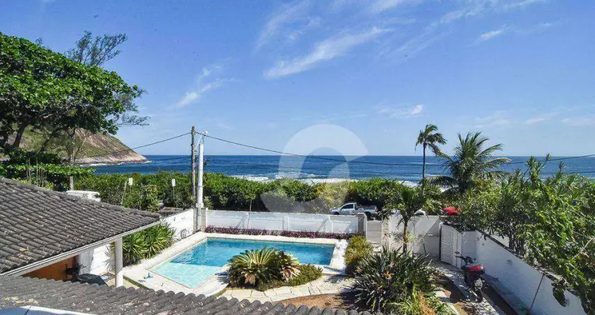Casa pé na areia 7 suítes Cinematográfica pé na areia 720 m² por R$ 5.995.000, - Itacoatiara - Niterói/RJ