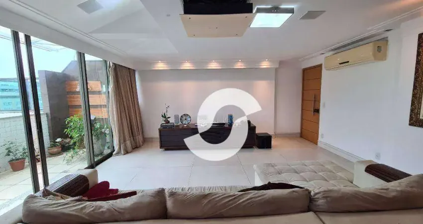 Cobertura com 4 dormitórios à venda, 420 m² por r$ 6.000.000,00 - icaraí - niterói/rj
