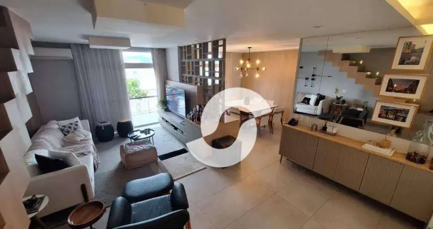 Cobertura com 3 dormitórios à venda, 230 m² por r$ 3.000.000,00 - icaraí - niterói/rj