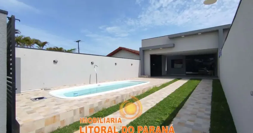 Casa alvenaria 03 dormitórios sendo 01 suíte - balneário leblon - pontal do paraná