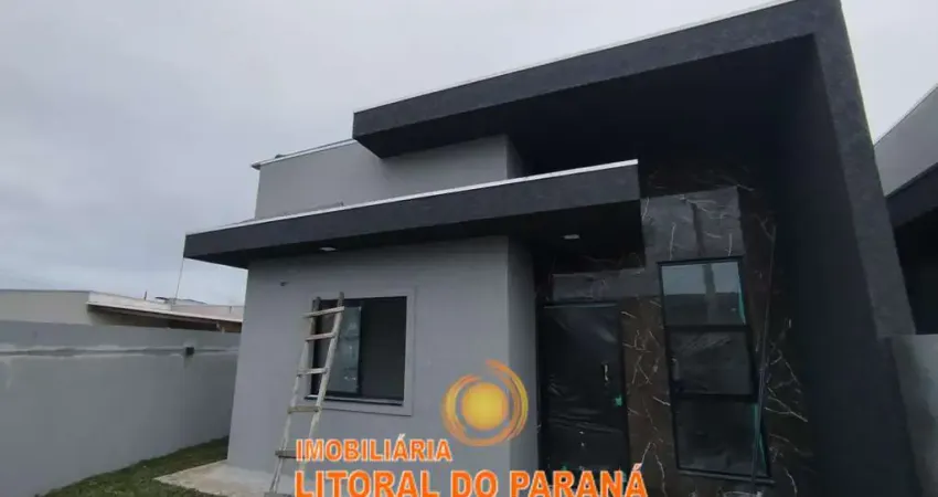 Casa de alvenaria - 03 quartos sendo 01 suíte - balneário canoas - pontal do paraná