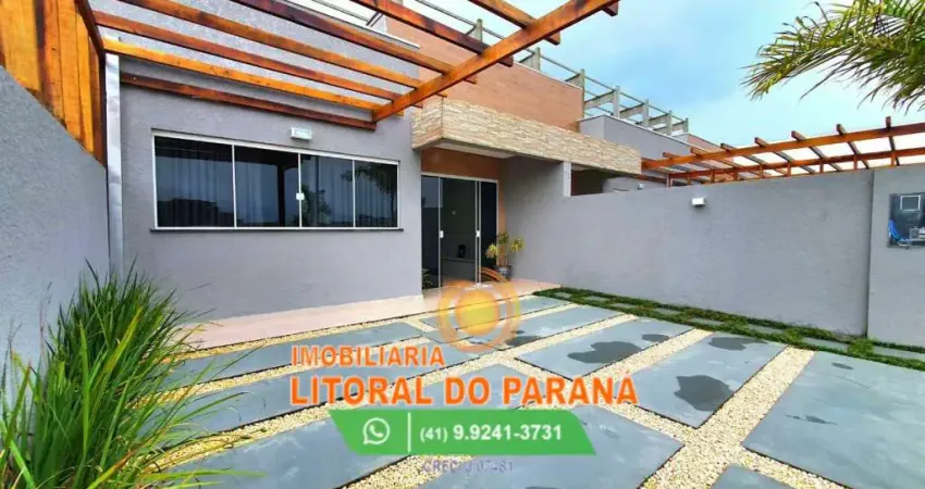 Financiamento com entrada parcelada: casa em condomínio fechado - praia de leste - pontal do paraná