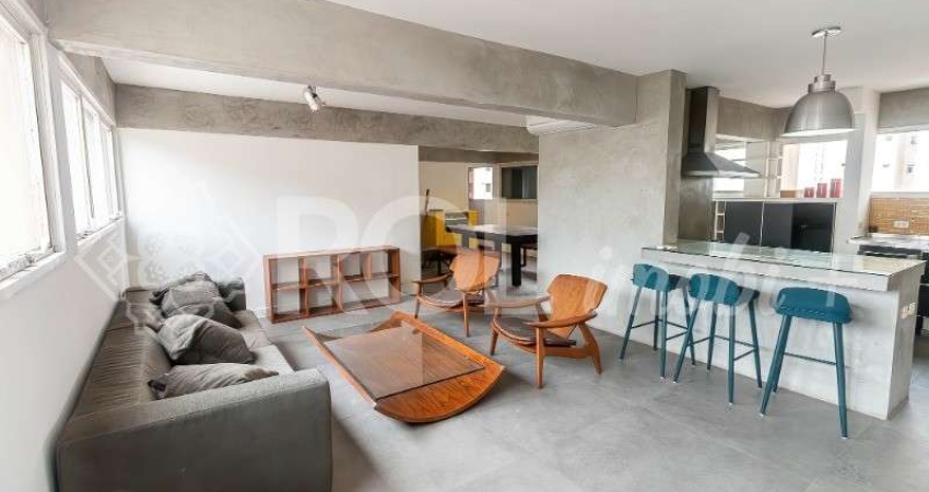Aluguel de Apartamento Mobiliado no Itaim Bibi, São Paulo-SP: 2 Quartos, 2 Suítes, 2 Salas, 3 Banheiros, 1 Vaga de Garagem - 125m².