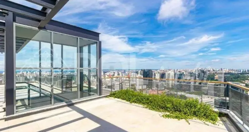 Cobertura de luxo no brooklin: 4 quartos, 4 suítes, 3 salas, 5 vagas - são paulo-sp, 411 m².