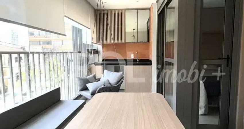 Apartamento mobiliado com varanda gourmet - 1 dormitório - 1 vaga - jardins - locação