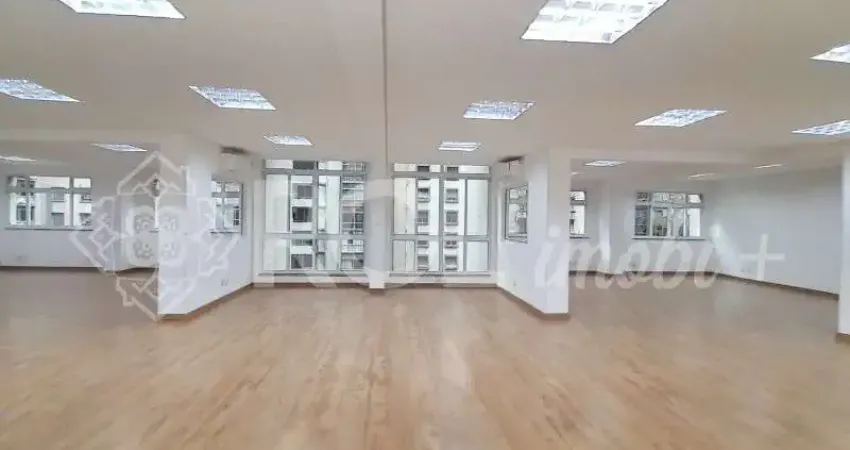 Conjunto comercial - 216m² - vão livre - sem vaga - república - locação