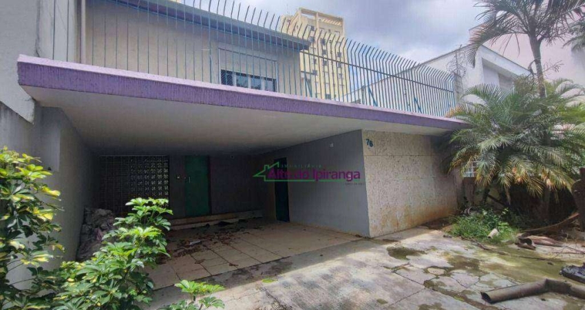 Sobrado p/ Locação Res ou Coml com 3 dormitórios  350 m² Residencial R$ 11.000,00 e Comercial R$ 13.000,00 - Vila Mariana - São Paulo/SP