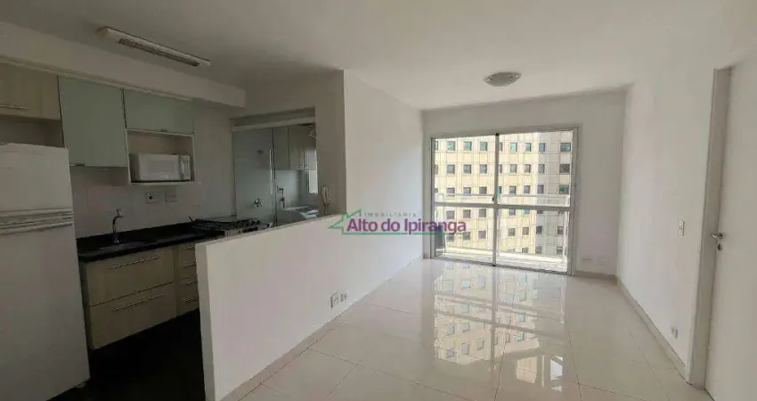 Apartamento com 1 dormitório para alugar, 45 m² por R$ 4.847,22/mês - Moema - São Paulo/SP