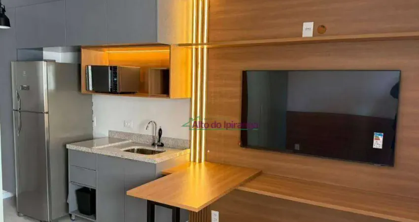Studio com 1 dormitório à venda, 24 m² por r$ 399.000 - brooklin - são paulo/sp