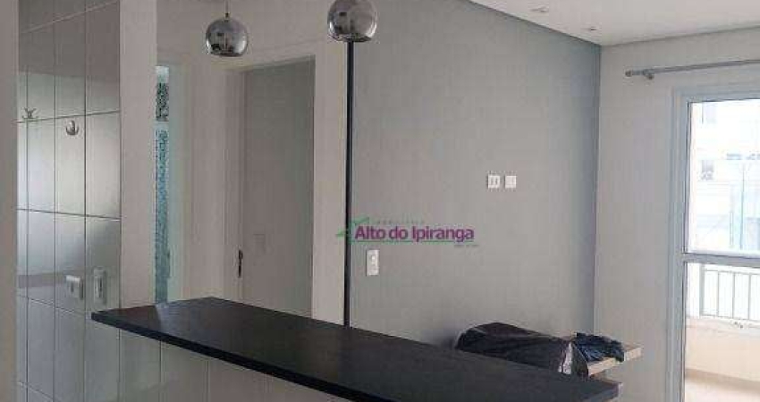 Apartamento com 1 dormitório para alugar, 39 m² por r$ 3.096,44/mês - alto do ipiranga - são paulo/sp