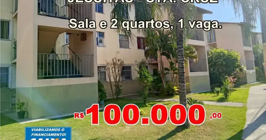 Vendo apartamento 02 qtos. com vaga, no condomínio residencial ametista. em jesuítas.