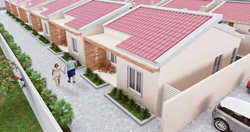 Casa com 2 dormitórios à venda por R$ 215.000 - Cidade Balneária Novo Mundo II - Conde/PB