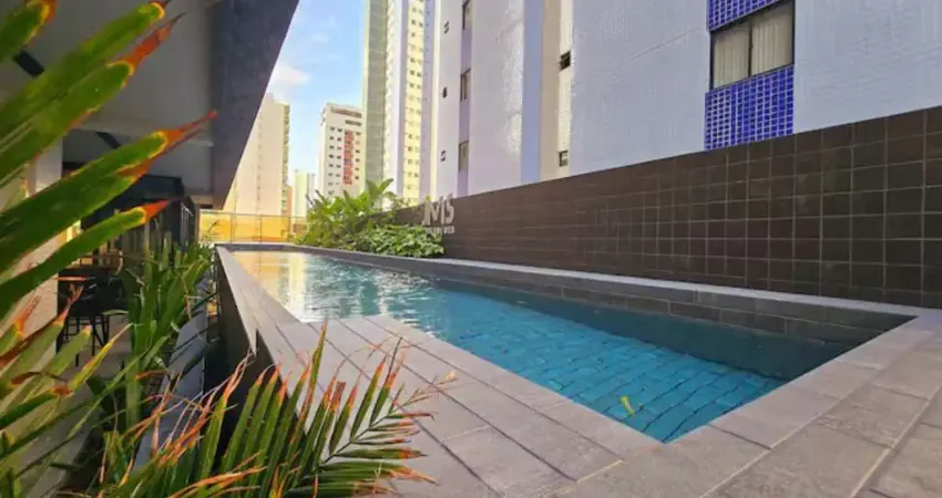 Flat com 1 dormitório à venda, 30 m² por r$ 439.000 - tambaú - joão pessoa/pb