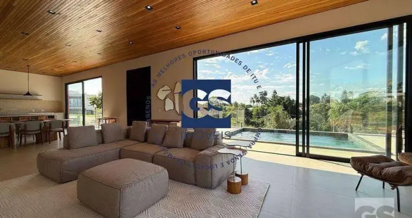 Casa com 3 dormitórios à venda, 315 m² por r$ 3.200.000,00 - condomínio campos de santo antonio ii - itu/sp